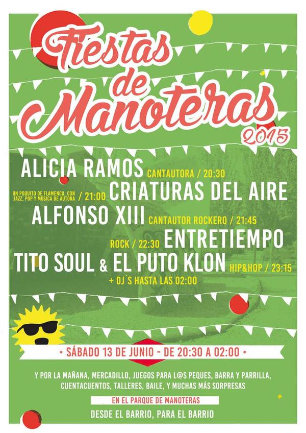 Fiestas Manoteras 2015 actuaciones