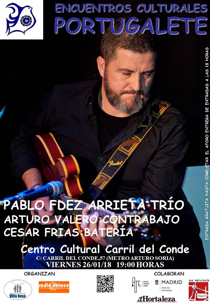 Concierto de Pablo Fdez. Arrieta Trío en los Encuentros Culturales Portugalete