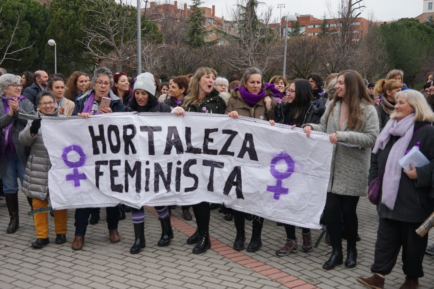 La huelga feminista se siente en Hortaleza