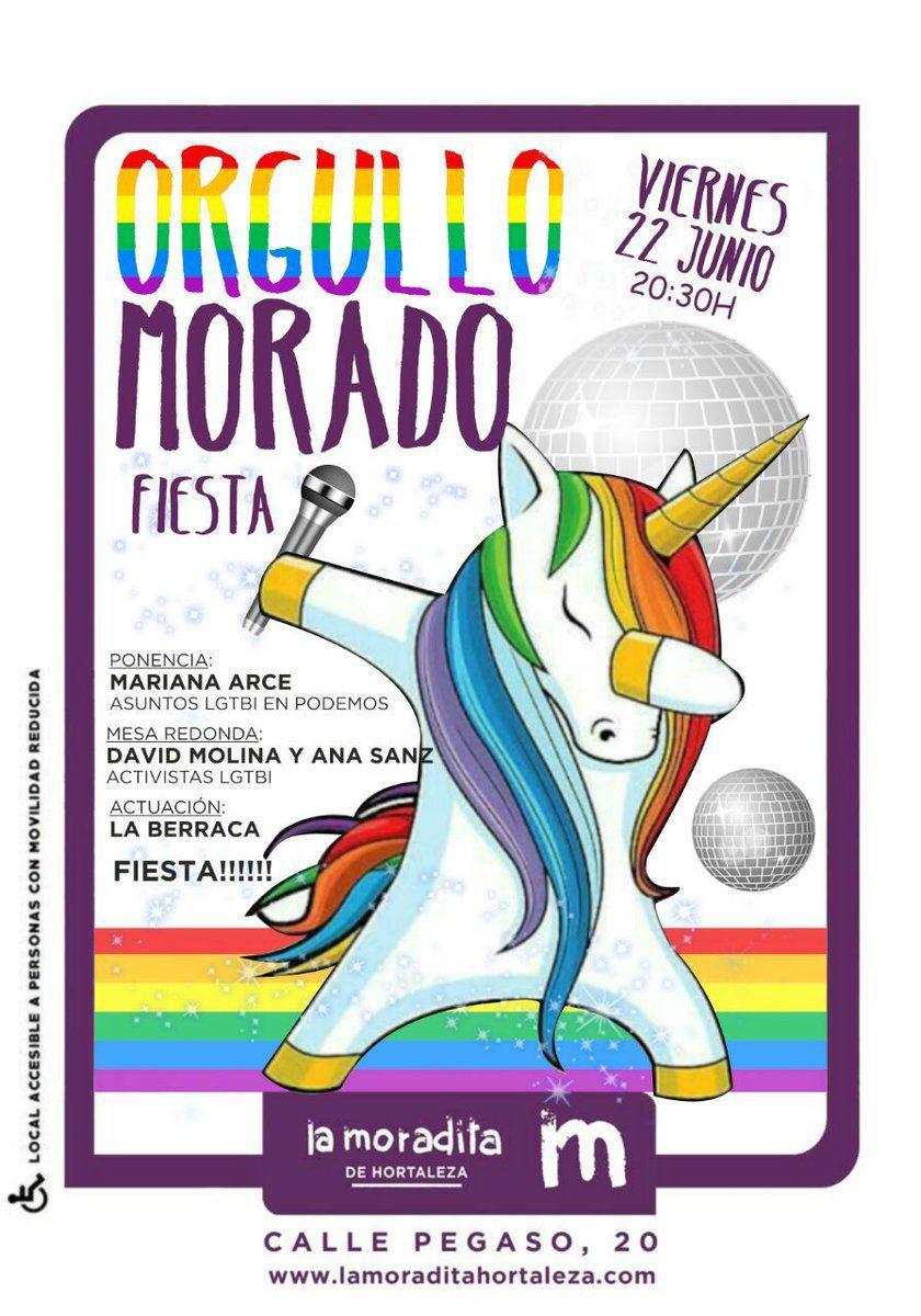 CANCELADO: Debate y Fiesta del Orgullo en la Moradita de Hortaleza