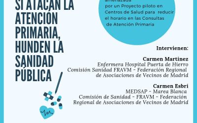 Charla sobre la Sanidad Pública Madrileña en la Soci de Manoteras