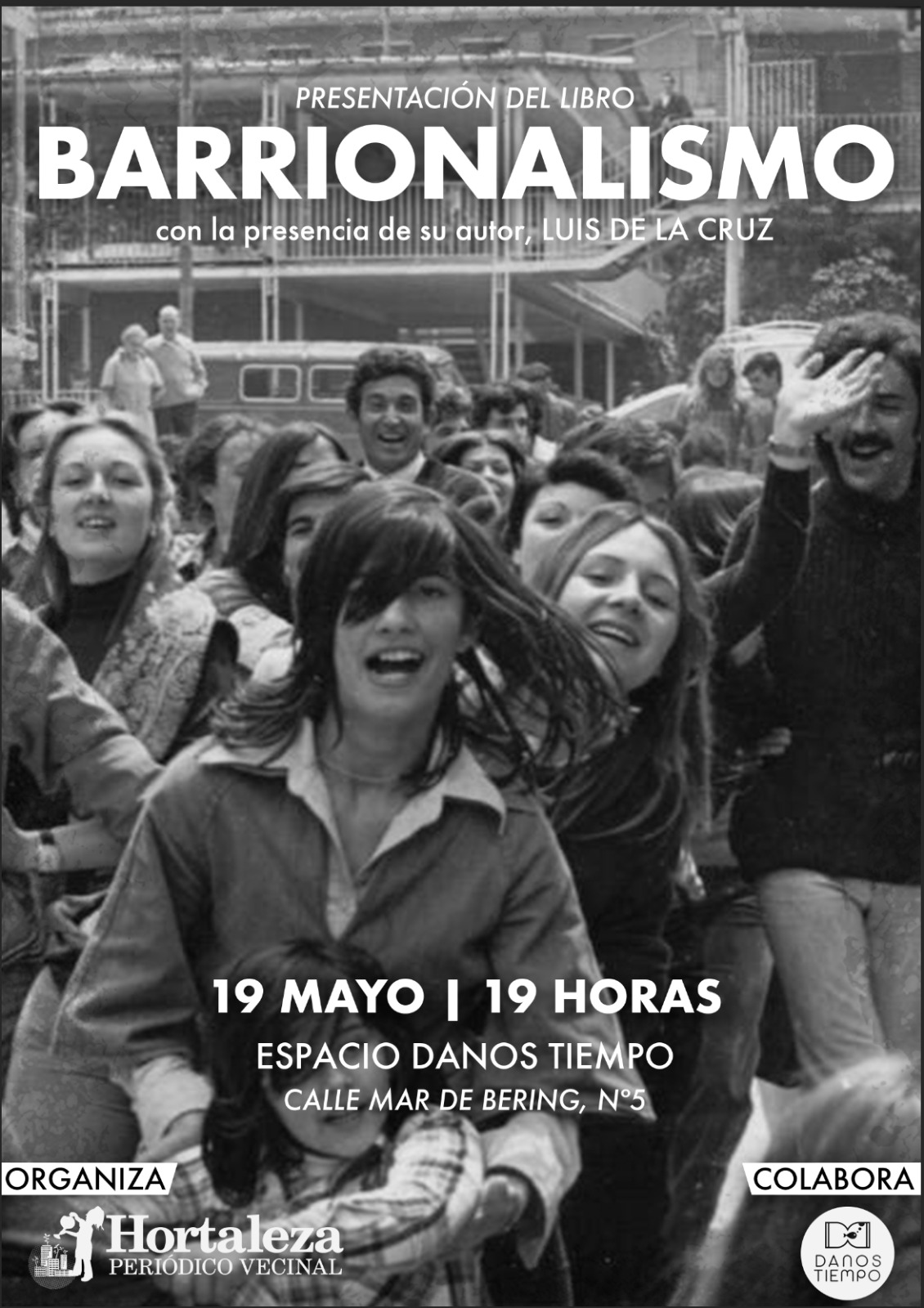 Cartel presentación Barrionalismo en Hortaleza