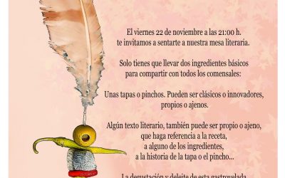 Gastrovelada literaria «Tapas y Pinchos entre Puntos y Comas» en La Soci de Manoteras