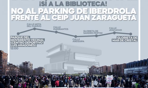 Manifestación en Hortaleza contra los parkings