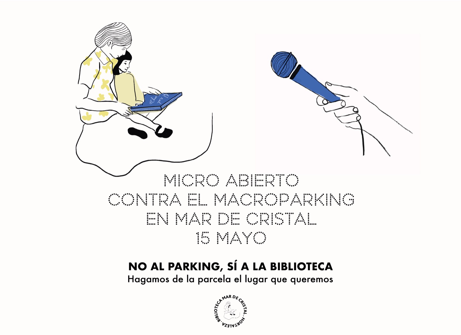 Micro abierto contra el parking en Mar de Cristal