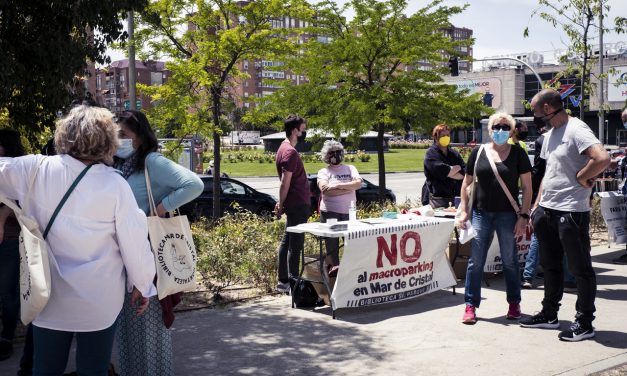 Celebración de la victoria contra el parking de Mar de Cristal