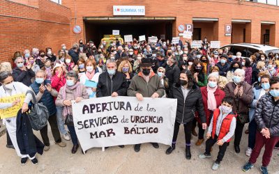 Manifestación por la sanidad pública en Hortaleza