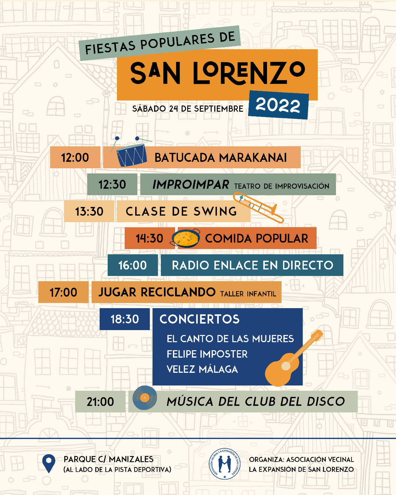 Cartel Fiestas San Lorenzo 2022