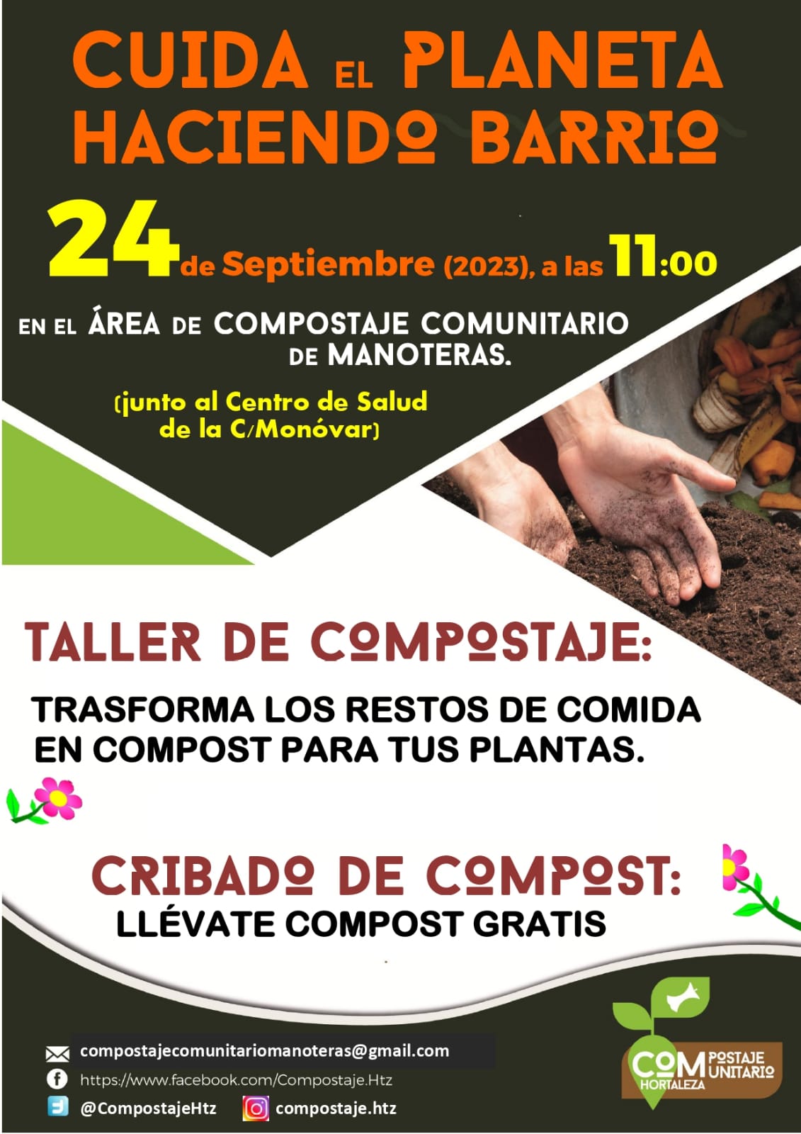 Jornada de compostaje en Manoteras