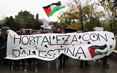 Vecinas y vecinos de Hortaleza salen en apoyo a Palestina