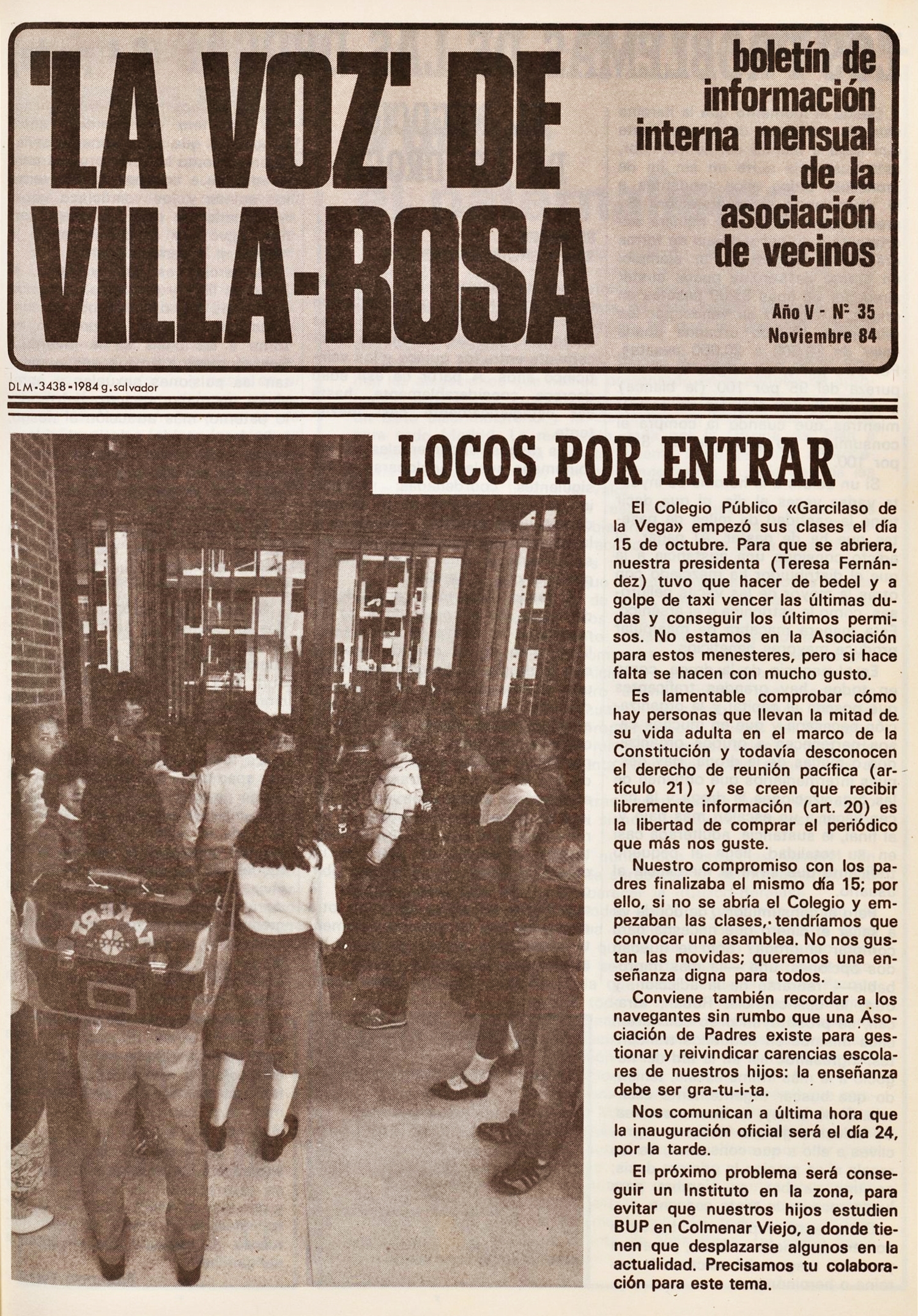 La Voz de Villa Rosa numero 35