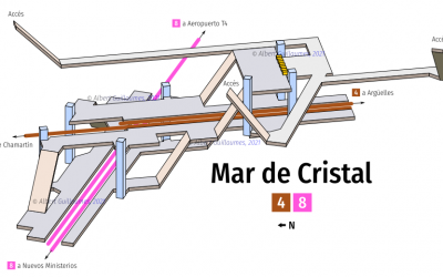 Las estaciones de Metro de Hortaleza, en mapas 3D