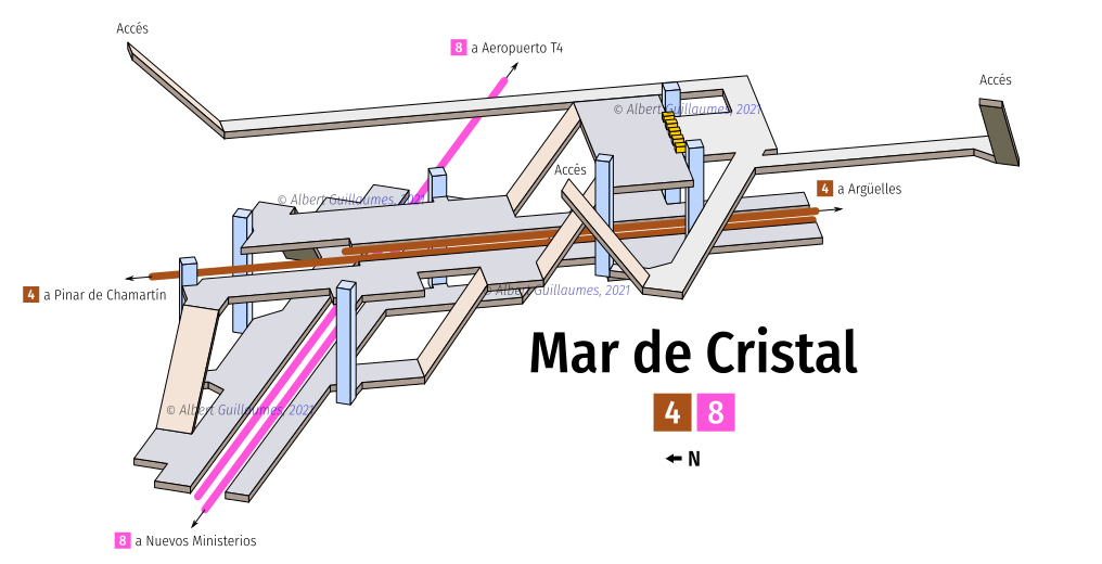Las estaciones de Metro de Hortaleza, en mapas 3D