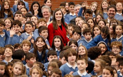 La reina Letizia visita el colegio Cortes de Cádiz de Sanchinarro