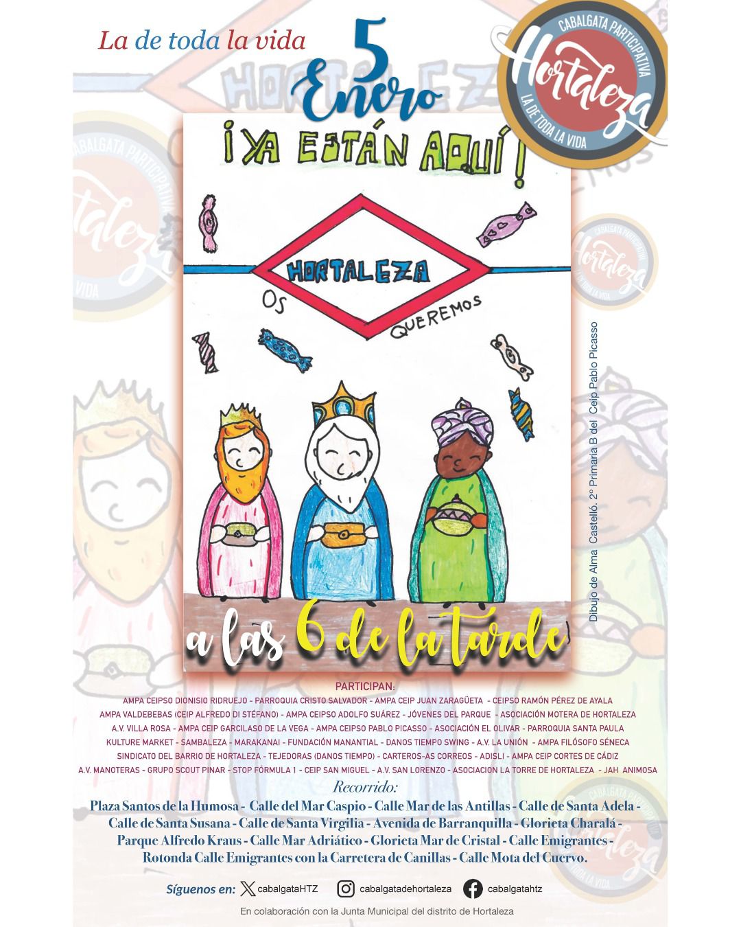 Cartel Cabalgata Participativa de Hortaleza 2026