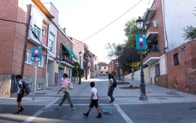 Algunas calles del pueblo de Hortaleza vuelven a ser peatonales