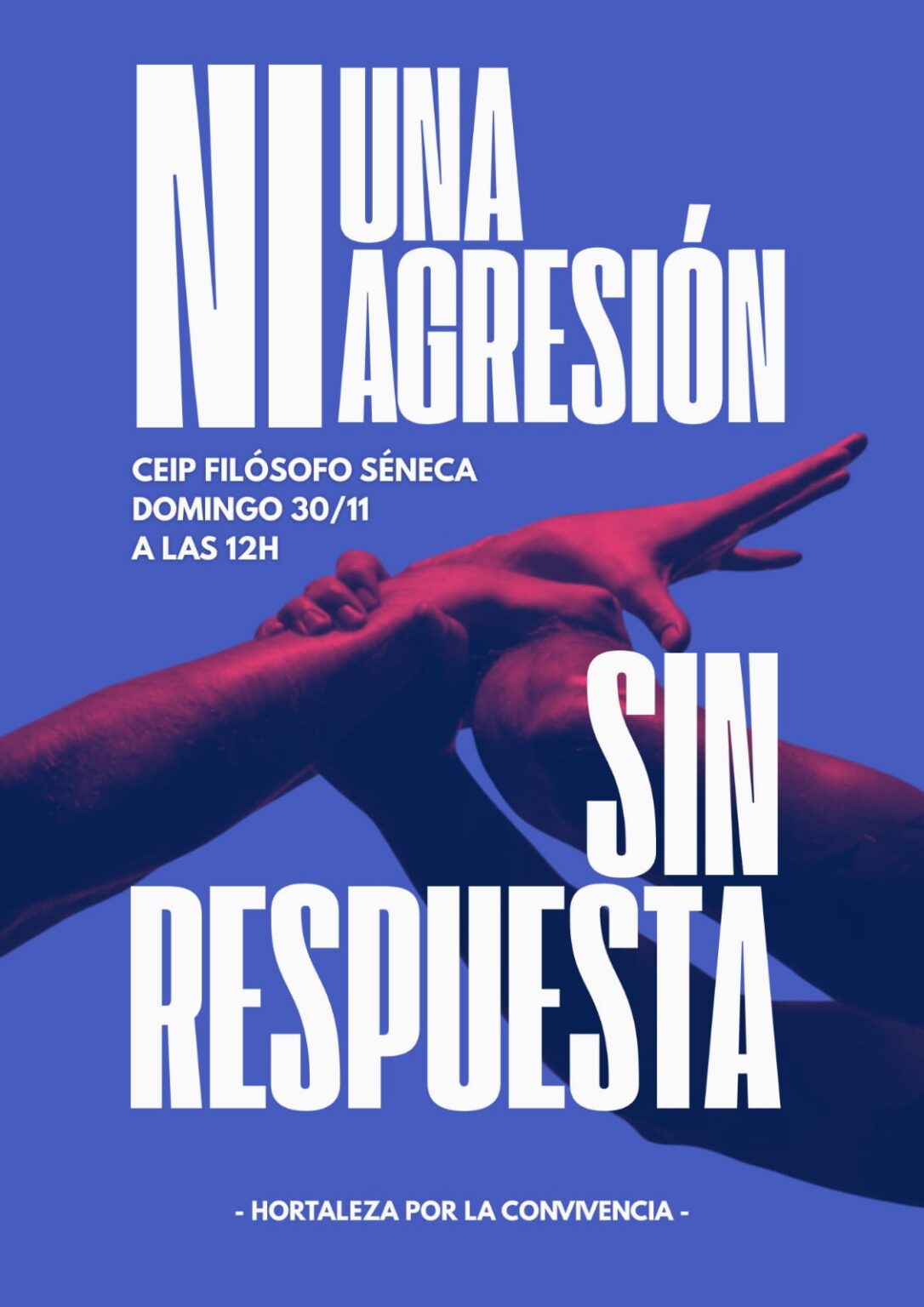 Cartel concentracion Hortaleza 30 noviembre