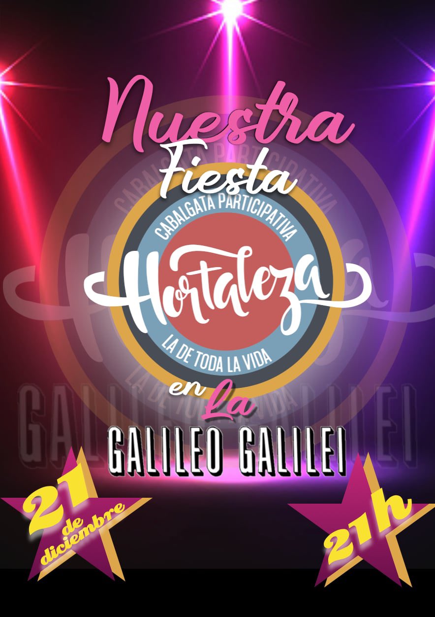 Cartel fiesta Galileo Cabalgata 2025