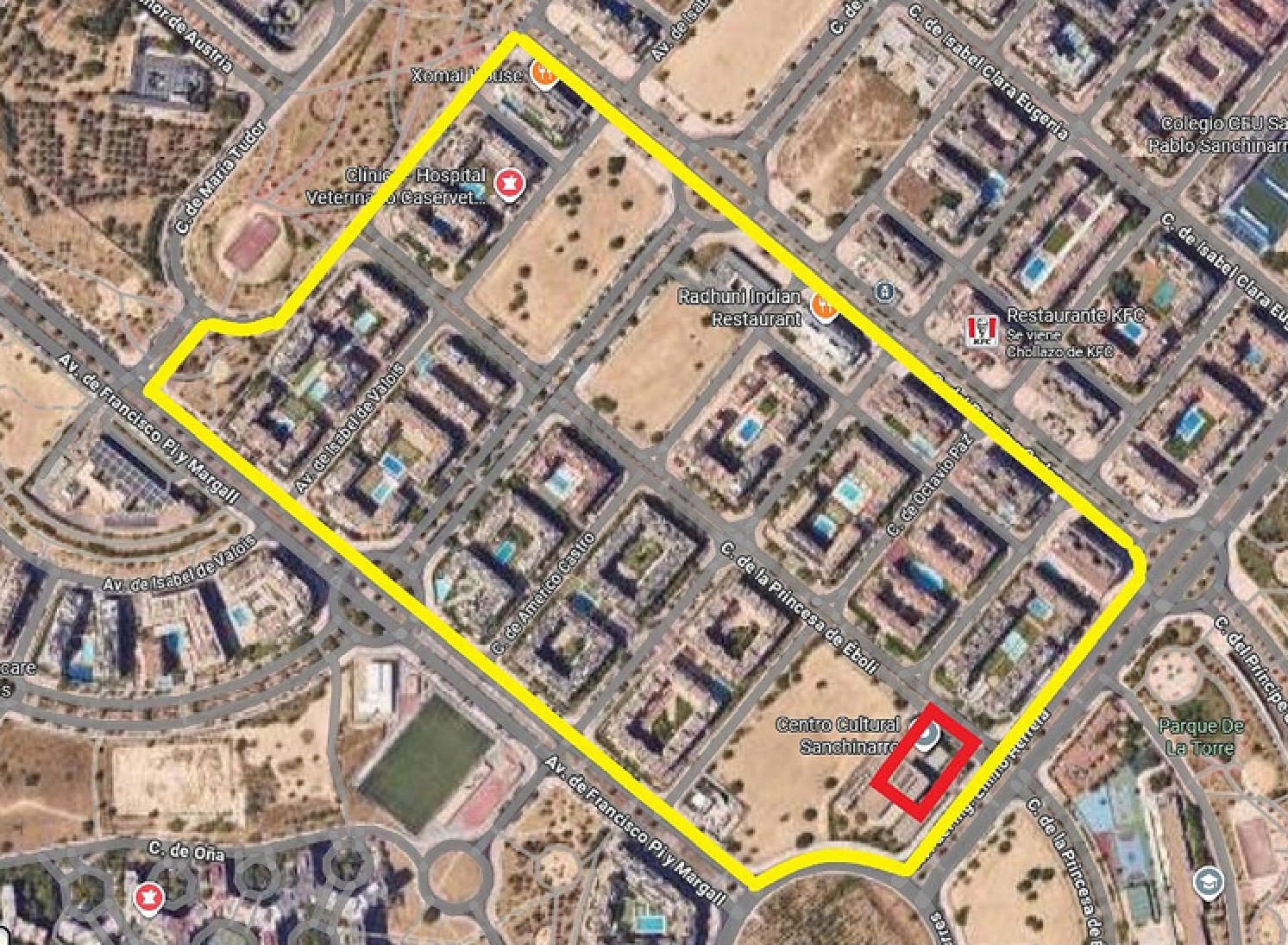 Tres cabalgatas de Reyes en el distrito de Hortaleza 2 Recorrido Cabalgata Sanchinarro 2026