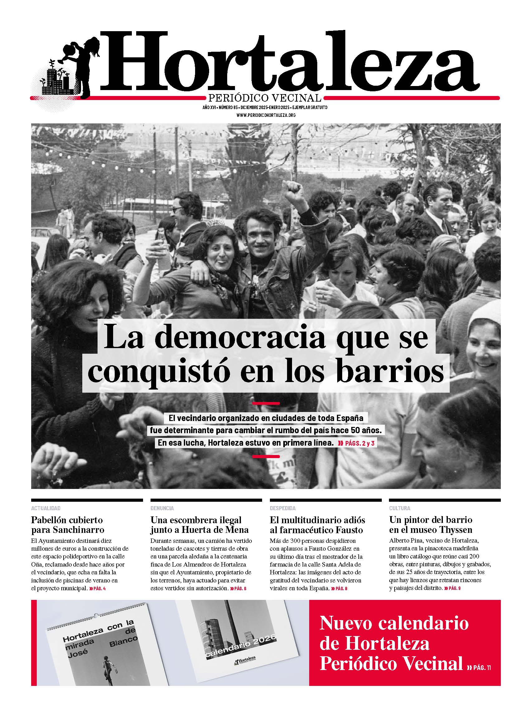 Hortaleza Periodico Vecinal numero 85 portada