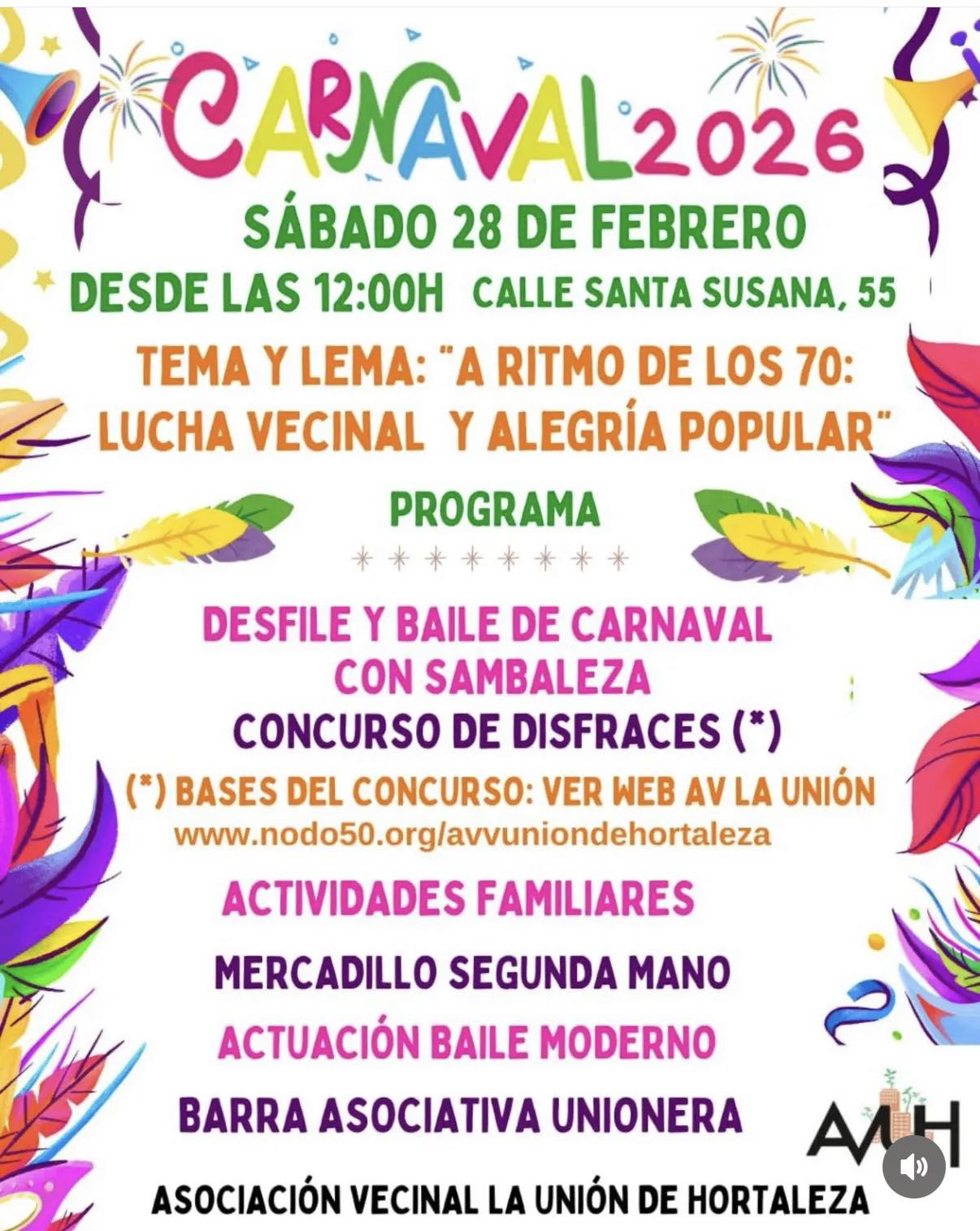 Carnaval de Hortaleza 2026 2 Carnaval de Hortaleza 2026