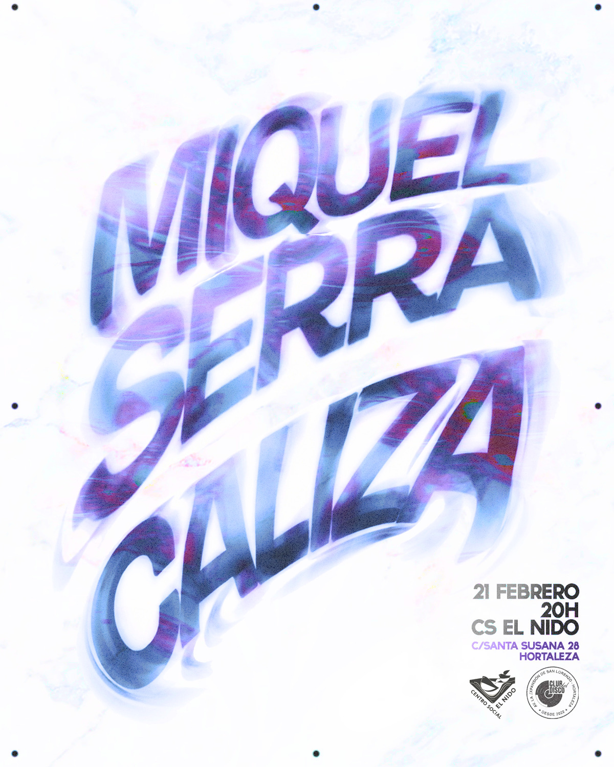 Conciertos del Club del Disco en El Nido: Miquel Serra y Caliza 2 Miquel Serra y Caliza