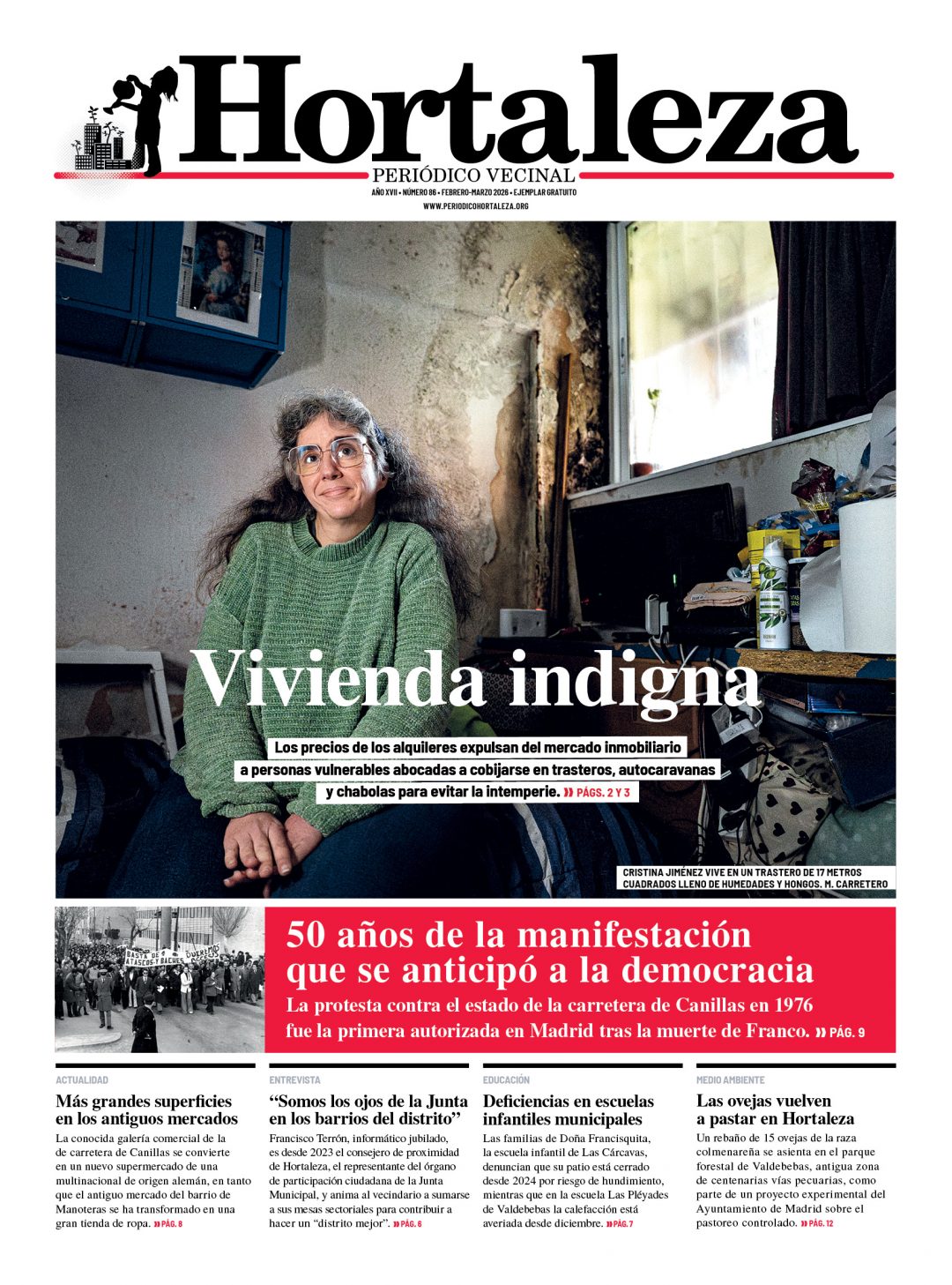 Nuevo número de Hortaleza Periódico Vecinal