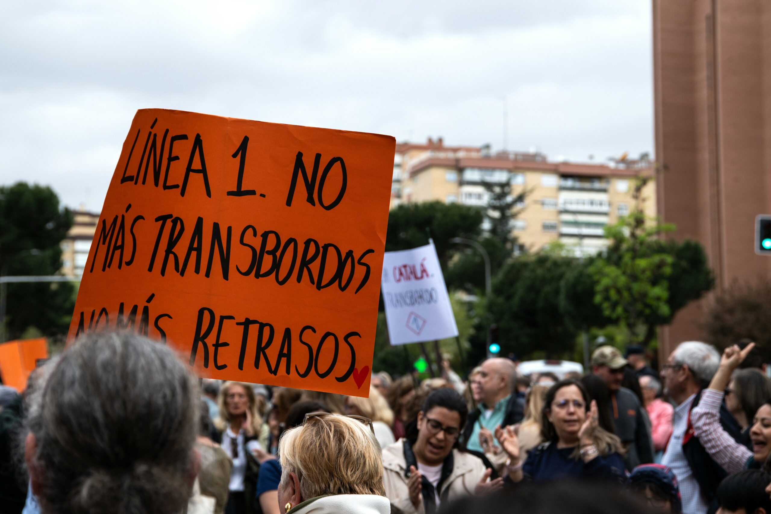 La Línea 1 de Metro "se queda" en Pinar de Chamartín 1 JavierPortillo HPV Concentracion cierre Linea1 14 scaled