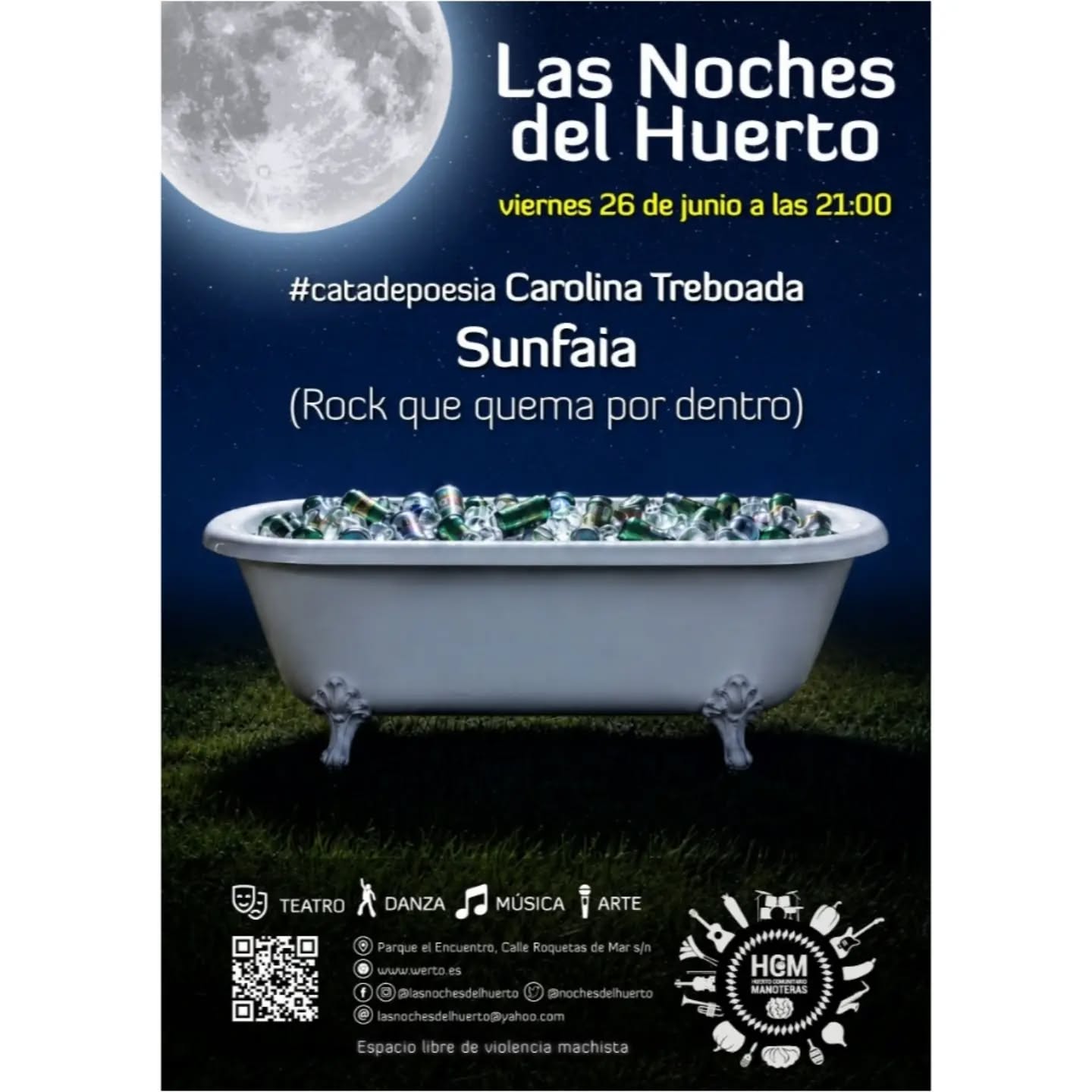 Las Noches del Huerto 2026: Carolina Treboada y Sunfaia 2 Sunfaia