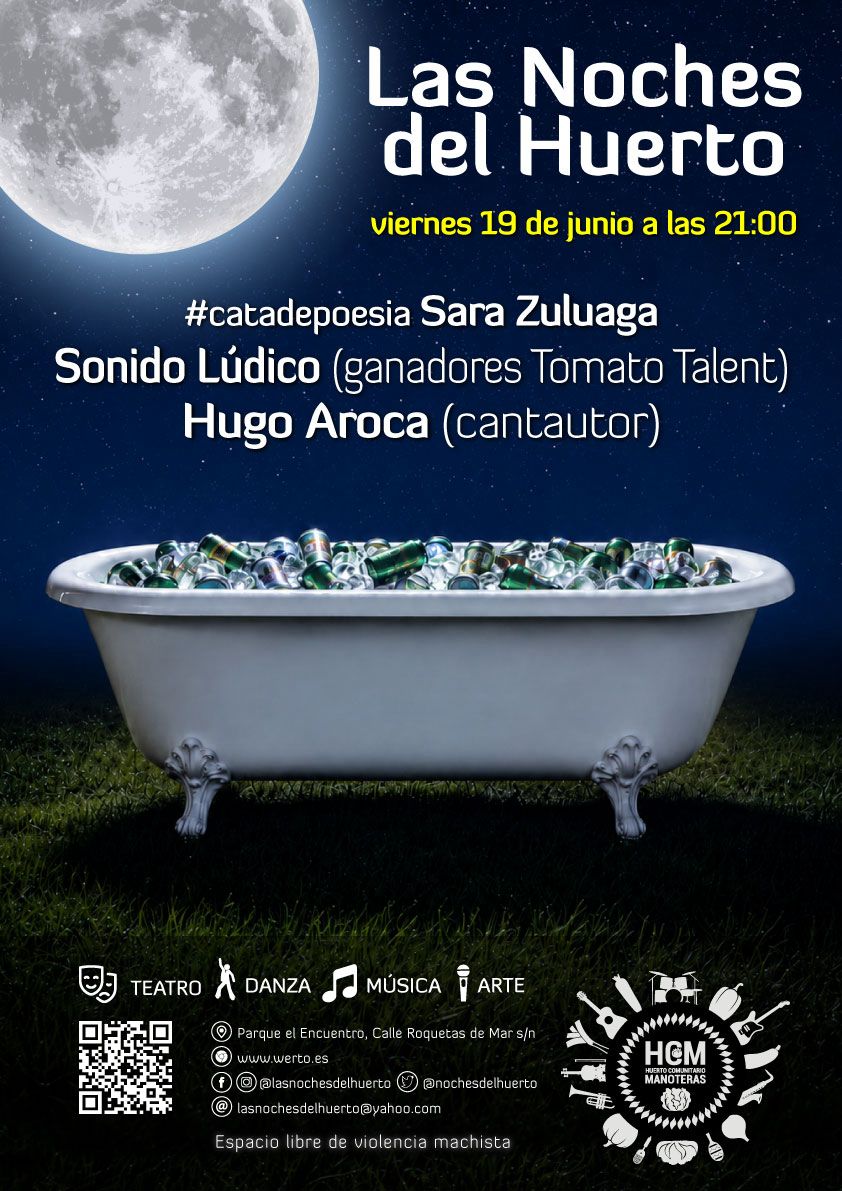 Las Noches del Huerto 2026: Sara Zuluaga, Sonido Lúdico y Hugo Aroca 2 Sara Zuluaga