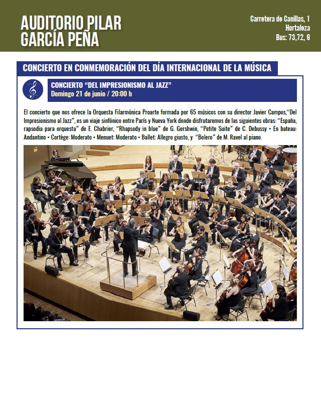Concierto de la Orquesta Filarmónica ProArte en el auditorio Pilar García Peña 2 Orquesta Filarmónica ProArte