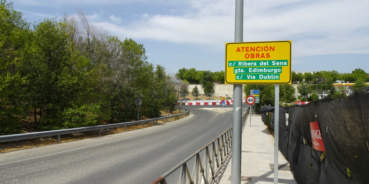 Las obras de MadRing provocan cortes de tráfico y reducción de carriles