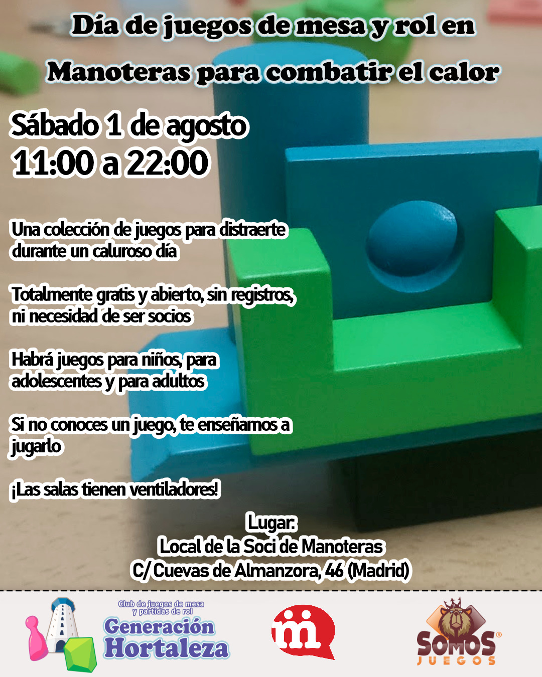 Día de juegos de mesa y rol en Manoteras 2 Día de juegos de mesa y rol en Manoteras