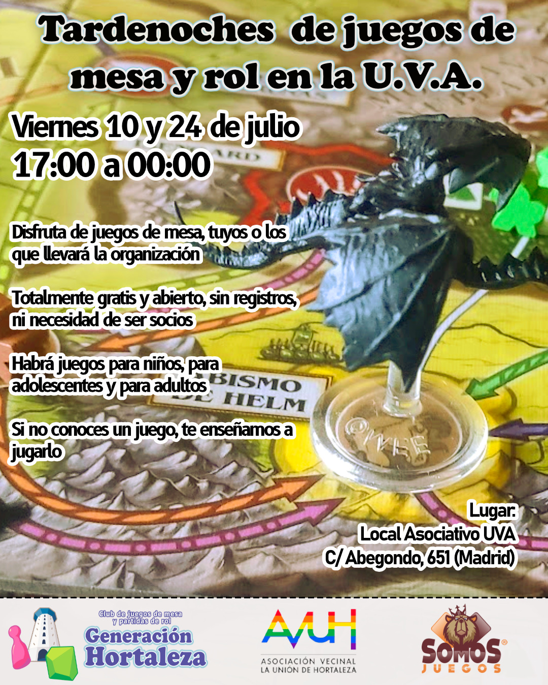 Tardenoche de juegos de mesa y rol en la UVA de Hortaleza 2 Tardenoche de juegos de mesa y rol