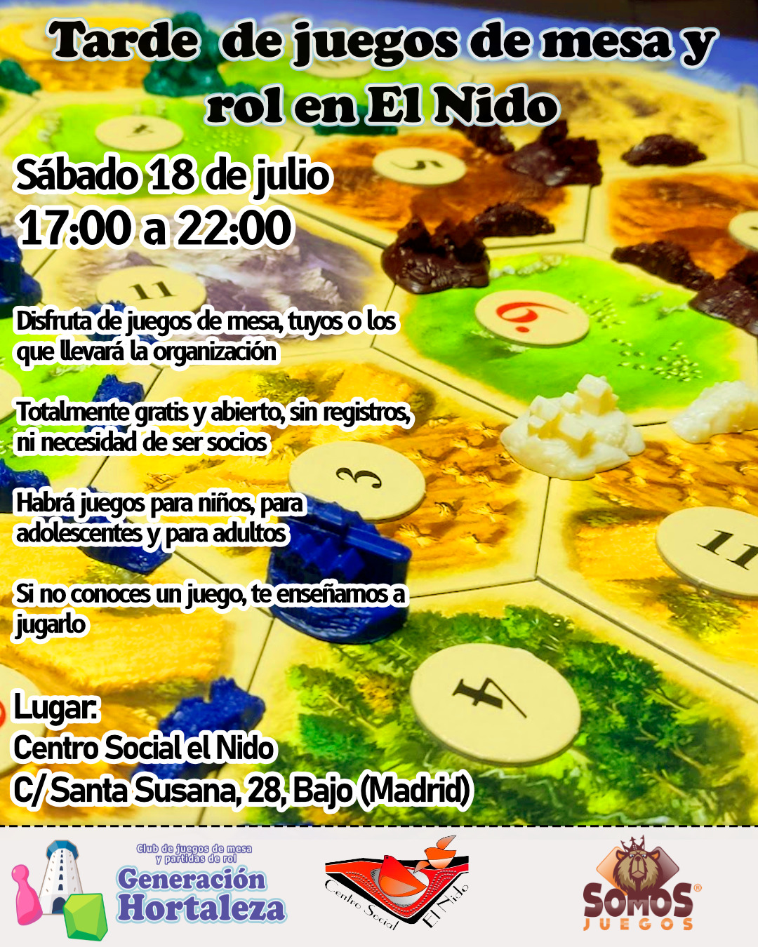 Tarde de juegos de mesa y rol en El Nido 2 juegos de mesa y rol en El Nido