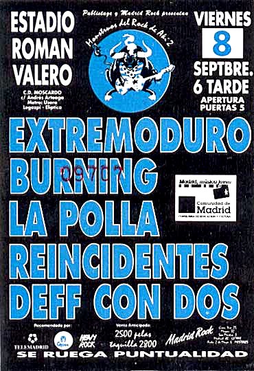 Hortalinos en la corte del rey de Extremadura 2 Entrada festival Monstruos del rock de aqui