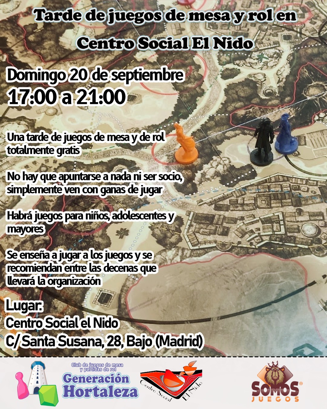 Tarde de juegos de mesa y rol en El Nido 2 juegos de mesa y rol
