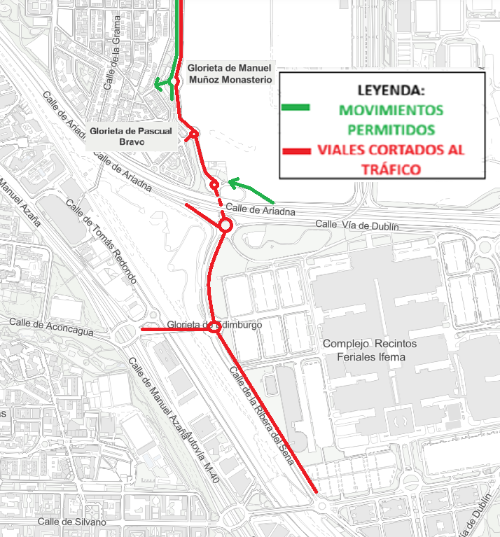 Así afectará la Fórmula 1 a la movilidad en Hortaleza 1 Cortes de trafico Madring Formula 1