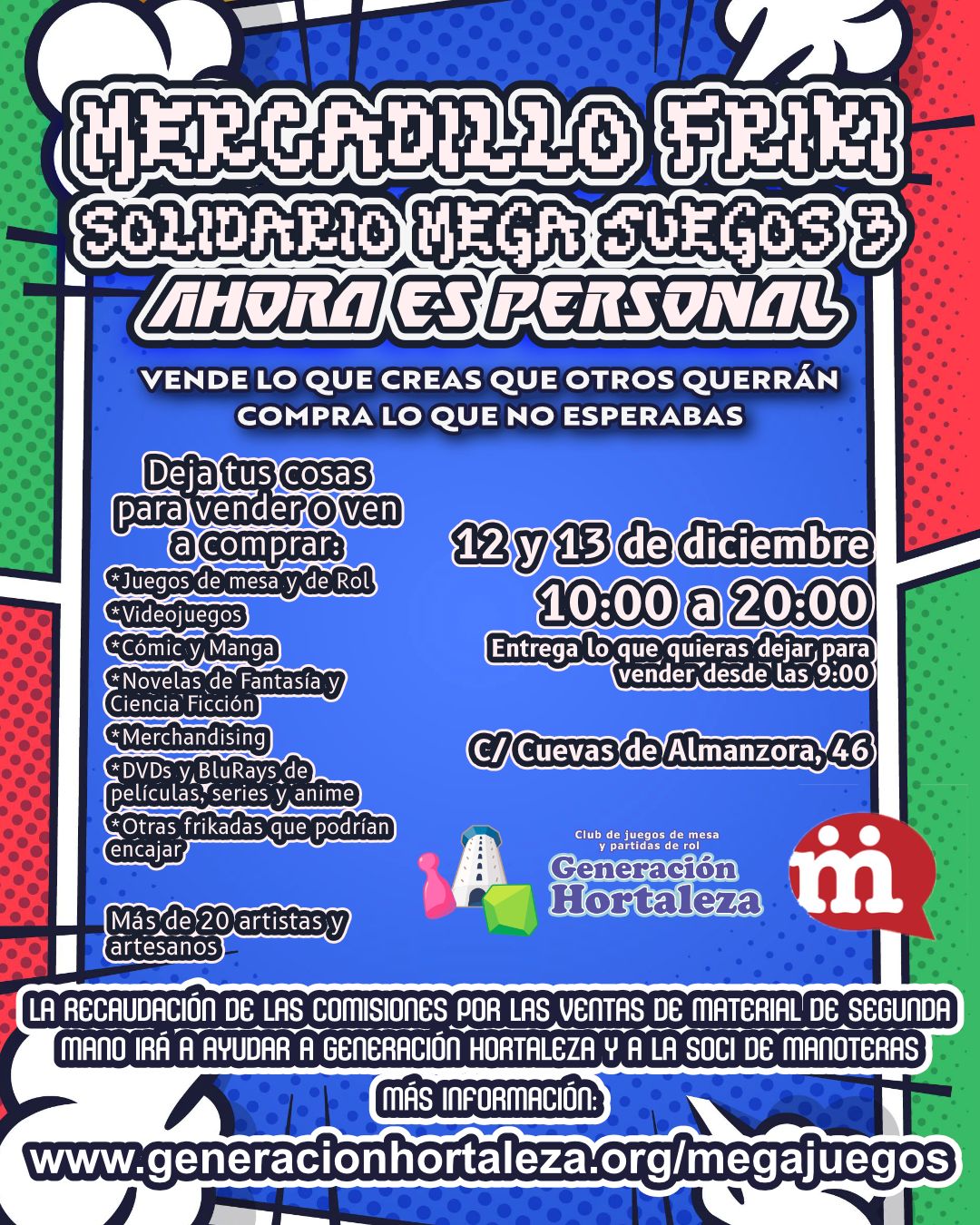III Mercadillo Friki Solidario Mega Juegos en Manoteras 2 III Mercadillo Friki Solidario Mega Juegos