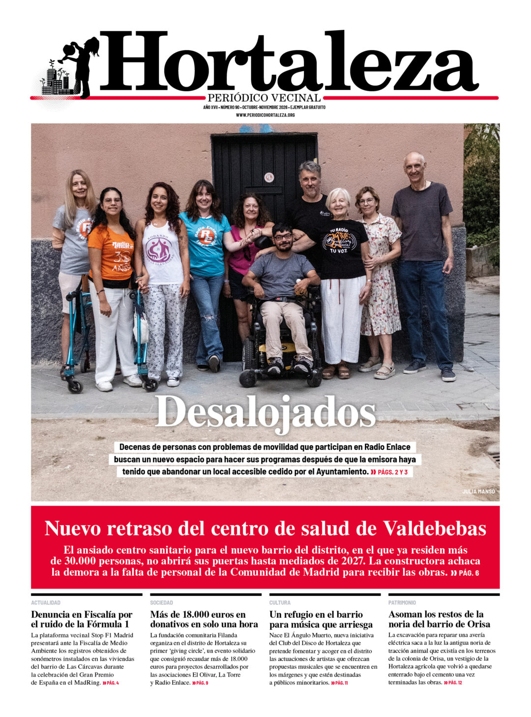 Nuevo número de Hortaleza Periódico Vecinal
