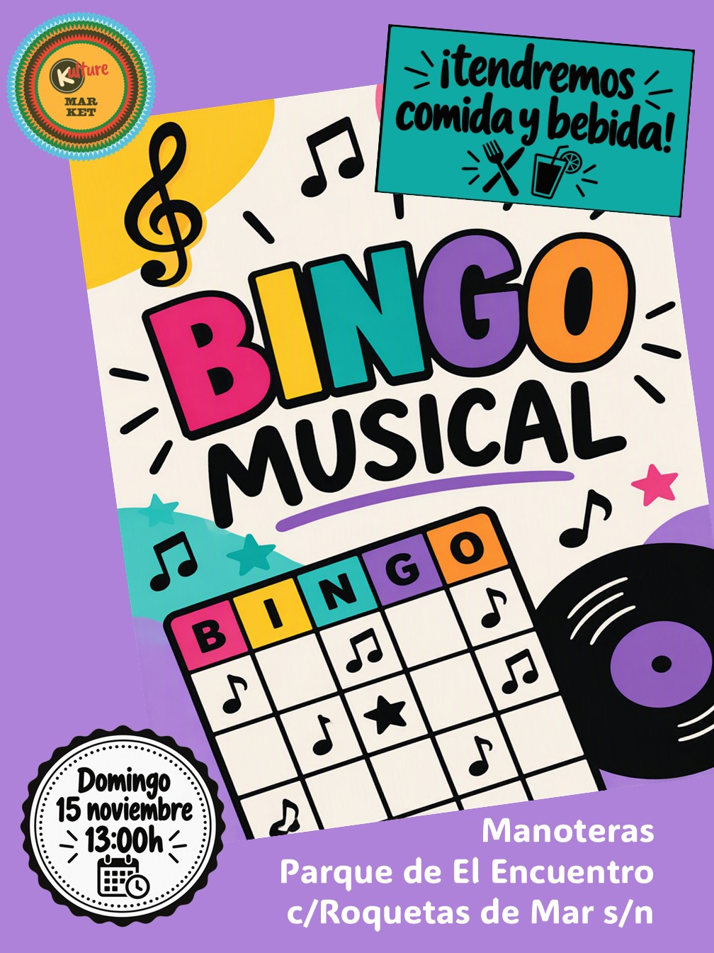 Bingo musical en Manoteras 2 Bingo musical