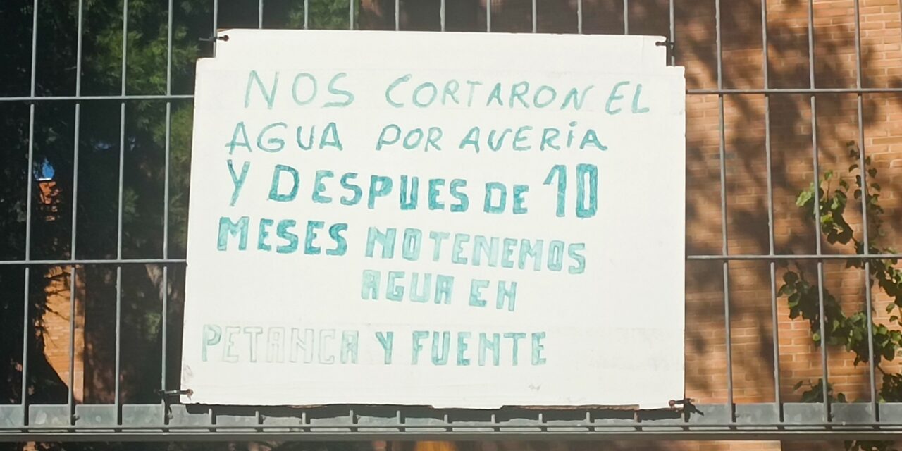 Un año sin agua en el club de petanca de Esperanza